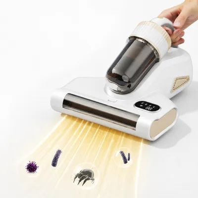 Produktbild von Milbensauger mit 70°C Heißluft & UV-C Licht, Anti-Milben-Staubsauger kabellos, HEPA-Filter, Milben Hand-Staubsauger für Allergiker, Polster & Betten