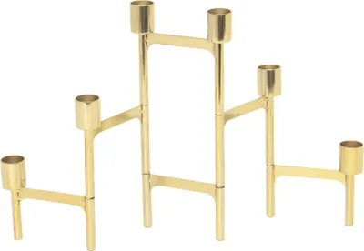 Produktbild von Retro Ridge Candelabra, gold