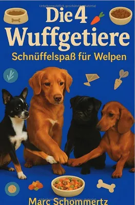Produktbild von Die 4 Wuffgetiere - Schnüffelspaß für Welpen: Gesunde Rezepte für Welpen