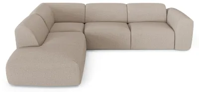 Produktbild von Großes Ecksofa (links) MYRA Köpergewebe Beige 269cm