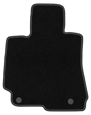 Productafbeelding van Velours bestuurdersmat voor Mercedes W221 2005-2013 (sedan) – zwart, op maat – Wielganizator BASIC