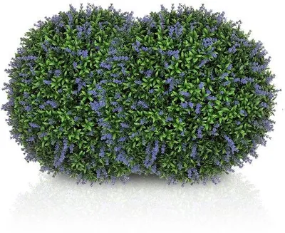 Zdjęcie produktu dla Kulki z tworzywa sztucznego do topiary, odporne na promieniowanie UV, 42 cm, lawendowe