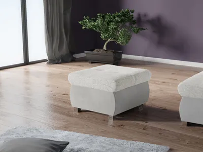 Immagine prodotto di Piccolo pouf ABEL 1 - grigio 3