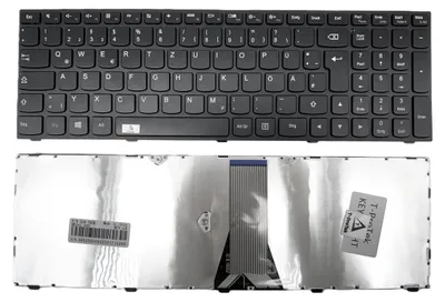 Produktbild von DE - Schwarz Tastatur ohne Beleuchtung kompatibel für Lenovo Ideapad G51-35, G51-70
