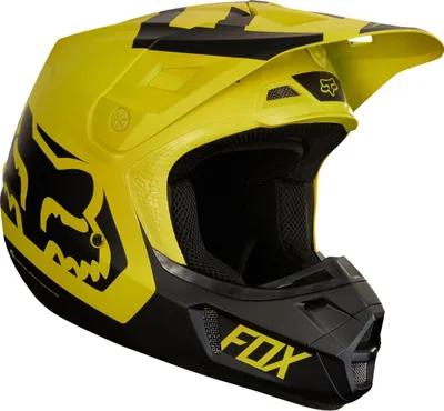 Produktbild von FOX V2 Preme Motocross Helm, schwarz/gelb, S (55/56)