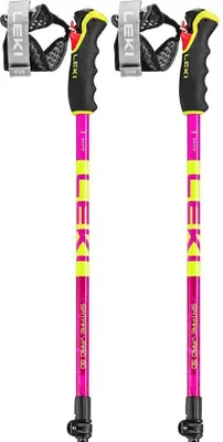 Produktbild von Leki Spitfire Vario 3D Unisex Skistöcke verstellbar Ski Poles pink/gelb 0