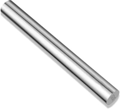 Produktbild von Teigroller 32,5 cm, Edelstahl, Antihaftbeschichtung, silber, für Pizza