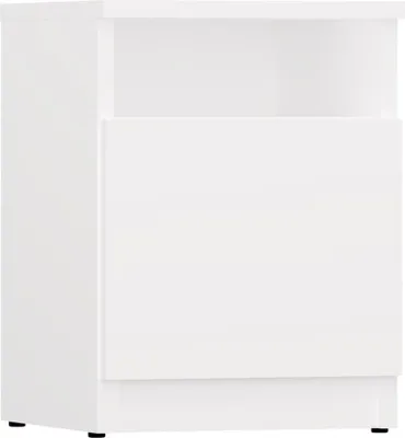 Produktbild von BDW, Nachttisch, Tip-ON, 30×30×40 cm, Tür, Regal, Schlafzimmer, Weiß