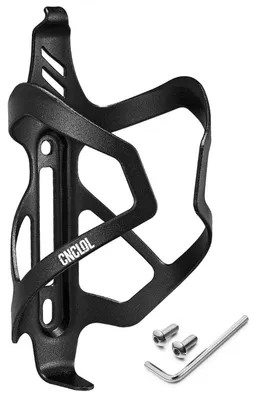 Immagine prodotto di Portabottiglie per bicicletta in alluminio, leggero, adatto per bici da corsa, mountain bike, e-bike, gravel bike e biciclette per bambini, colore nero, confezione singola
