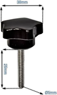 Produktbild von Sternschraube M5 x 25 mm