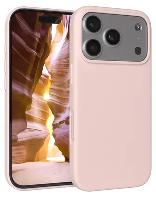 Produktbild von EAZY CASE Silikonhülle für Apple iPhone 17 Pro, Silikon Backcover Schutz in Rosa