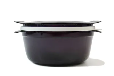 Produktbild von TUPPERWARE Mikrowelle Microcook 1,5 L lila Cook Microplus rund Microturm Mikro