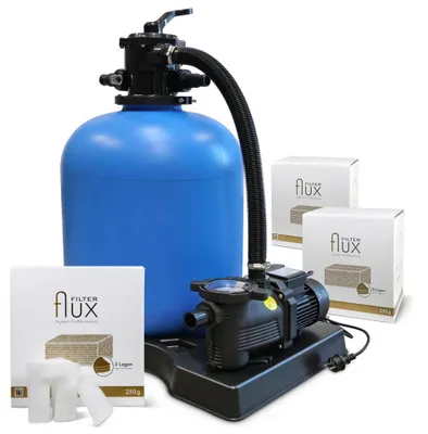 Produktbild von Filteranlage ECO 500 bis 45m³ Pool + Flux Filtermaterial