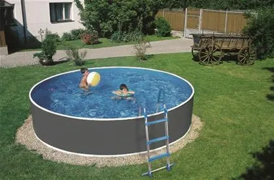 Produktbild von myPOOL Poolset Splash mit Sandfilteranlage - grau Ø 3,60 x 0,90 m - Gr. 2