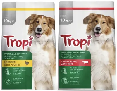 Obrázok produktu pre Tropi Poultry suché krmivo pre dospelých psov, 10 kg