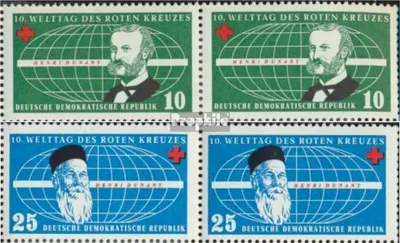 Produktbild von Briefmarken DDR 1957 Mi 572DV-573DV mit Druckvermerk (kompl.Ausg.) postfrisch Rotes Kreuz