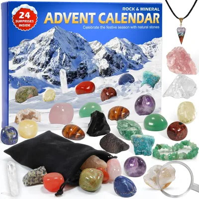 Produktbild von Adventskalender 2025 für Kinder – Mit Kristallen – Weihnachtsüberraschung