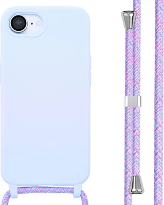 Zdjęcie produktu dla imoshion Silikonowe etui z sznurkiem do Apple iPhone 17e / 16e - fioletowe