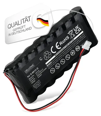 Produktbild von CELLONIC 1x Akku für Haustechnik Kompatibel mit Visonic Powermax Pro, GP180AAH8BMX - (2000mAh, 9.6V)