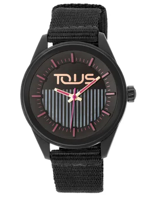 Produktbild von Tous Damen Armbanduhr Solar Wasserbeständigkeit 50 Schwarz Silikonarmband Modell 200350900