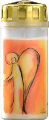 Produktbild von Trauerkerze AETERNA Grablicht "Engel orange"