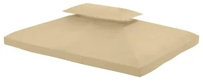 Image de Toit de remplacement pour pavillon et tente - Toit de protection pour pavillon - 3 x 4 mètres - Polyester Oxford 180 g/m² - Vert armée