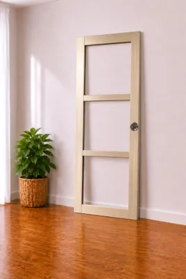 Immagine prodotto di Porta scorrevole in legno Ayous con vetro trasparente H204 x L73 cm, serratura di blocco Gd Menuserie