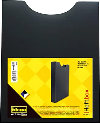 Obrázok produktu pre Box na brožúry / DIN A4 / z PP / formát na výšku / farba: priesvitná čierna