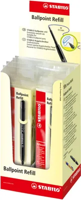 Obrázok produktu pre STABILO 2/046-02, Čierna, Stredná, Čierna, 0,5 mm, Guľôčkové pero, STABILO pointball STABILO SMARTball STABILO EASYball