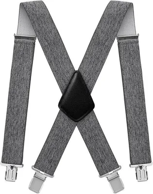 Produktbild von Bretels, 5 cm breit - Grau - X-Form - Für Damen und Herren - m-winkel