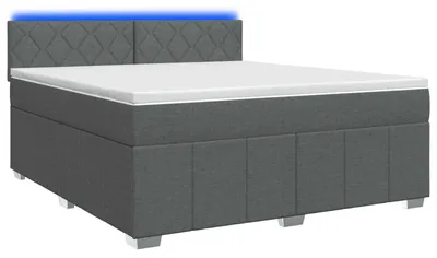 Obrázok produktu pre Skriňová posteľ s matracom tmavosivá 140 x 200 cm látka
