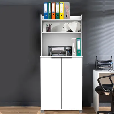 Obrázek produktu pro Skye Decor, Adr-470-Pp-1, víceúčelová skříňka, bílá, 100 % MELAMÍNOVÁ POTAŽENÁ DESKA, 73 x 36 x 172 cm
