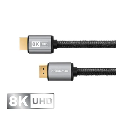 Produktbild von KrugerMatz HDMI 2.1 Kabel 8K 1,8m UHD 60Hz