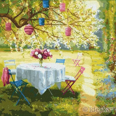 Obrázek produktu pro Malování podle čísel - Jarní lucerny 50x50cm