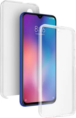 Image de Avizar, coque de protection transparente à 360° (avant et arrière) pour Xiaomi Mi 9 SE