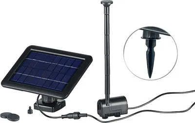 Produktbild von Royal Gardineer Solar-Springbrunnenpumpe mit Akku