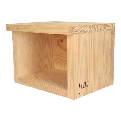 Produktbild von Nistkasten für Vögel Modell Bergpieper MKW - Stabiler nisthaus für Wildvögel und Gartenvögel - Vogelhaus aus Nadelholz - Wetterfest
