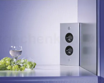 Produktbild von Thebo 17586/200/2 Küchen-Ecksteckdose Edelstahl 2-fach 200 mm