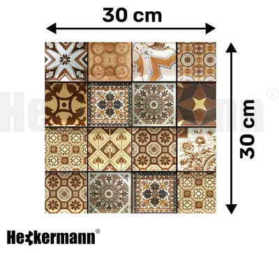 Zdjęcie produktu dla Naklejka samoprzylepna dekoracyjna 30x30cm Heckermann 523 (10szt.)