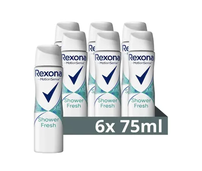 Produktbild von Rexona MotionSense Fresh Compressed Antitranspirant Deospray 6 x 75 ml - 48 Stunden Schutz - Vorteilspack