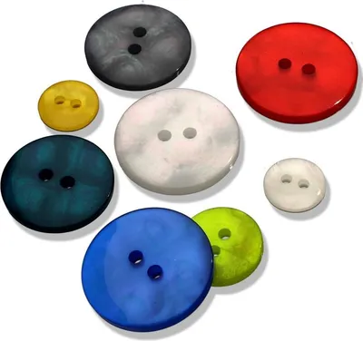 Produktbild von Seco Knopf - Kunststoffknopf 11401 18 mm Farbe Farbe 2 - Weiß