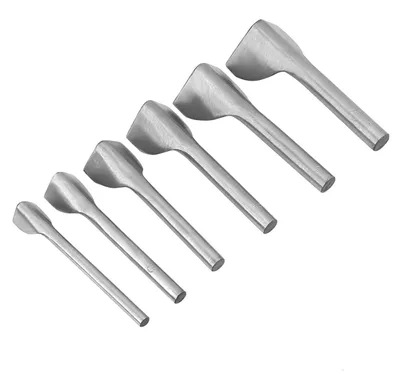 Immagine prodotto di Solidchoice - Taglierini a forma di V - Utensili per punzonatura - Per la lavorazione della pelle - Set da 6 pezzi - Utensili manuali - Adatti per lavori creativi - 15-40 mm
