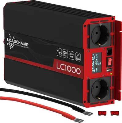 Produktbild von Wechselrichter 1000W 2000W max. Spannungswandler 12V 230V Reiner Sinus Inverter