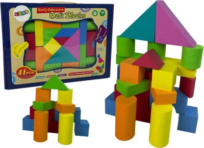 Produktbild von Bausteine aus Schaumstoff, 41 Teile (Spielzeuge - Bausteine)