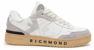 Produktbild von John Richmond Sneaker, Herrenmodell, Artikelnummer 32414, aus echtem Wildleder, Farbe: Elfenbein