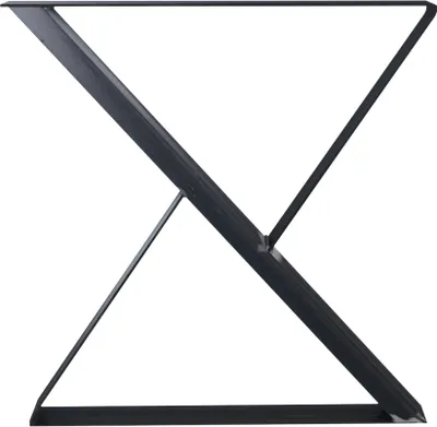 Obrázek produktu pro 2 x rám stolu Stolní ližiny Stolní podstavec Stolní nohy X - rám 70x72 cm Průmyslový