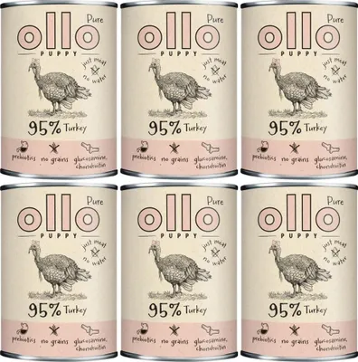 Zdjęcie produktu dla OLLO Puppy Pure Pute – karma mokra dla psów – 850 g