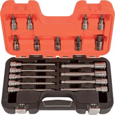 Produktbild von Bahco - S18HEX 1/2 Zoll Steckschlüsselsatz mit 18 metrischen Stecknüssen