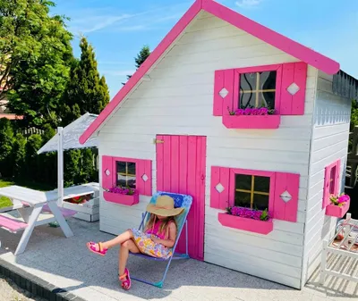 Produktbild von Kinderspielhaus Spielhaus Holz-Gartenhaus Spielhütte für Kinder #4449