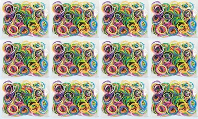 Produktbild von Loom Bands Loom Bänder zum knüpfen Neonfarben XL Set mit 3600 Stück